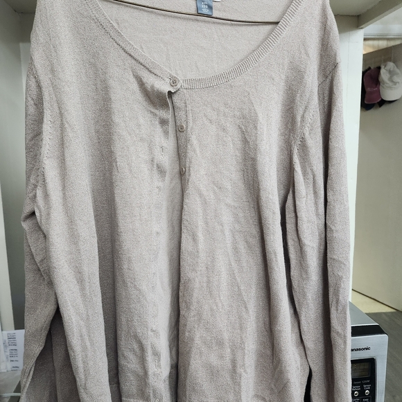 Old Navy Tan Cardigan Sweater - Picture 1 of 3